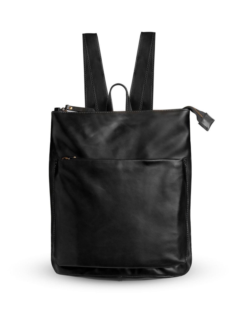 Andar The Addison Black Leather Backpack Full Size